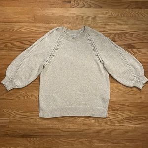 Cream Cotton Blend Sweater - Lucky Brand